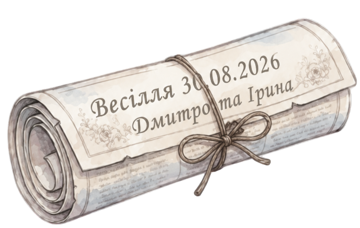 Весілля 07.07.2027 — Дмитро та Ірина
